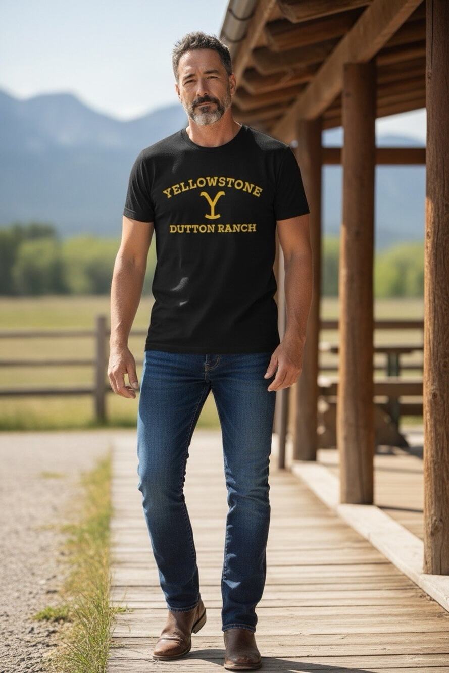 Yellowstone Dutton Ranch Logo T-Shirt Size Men’s Small